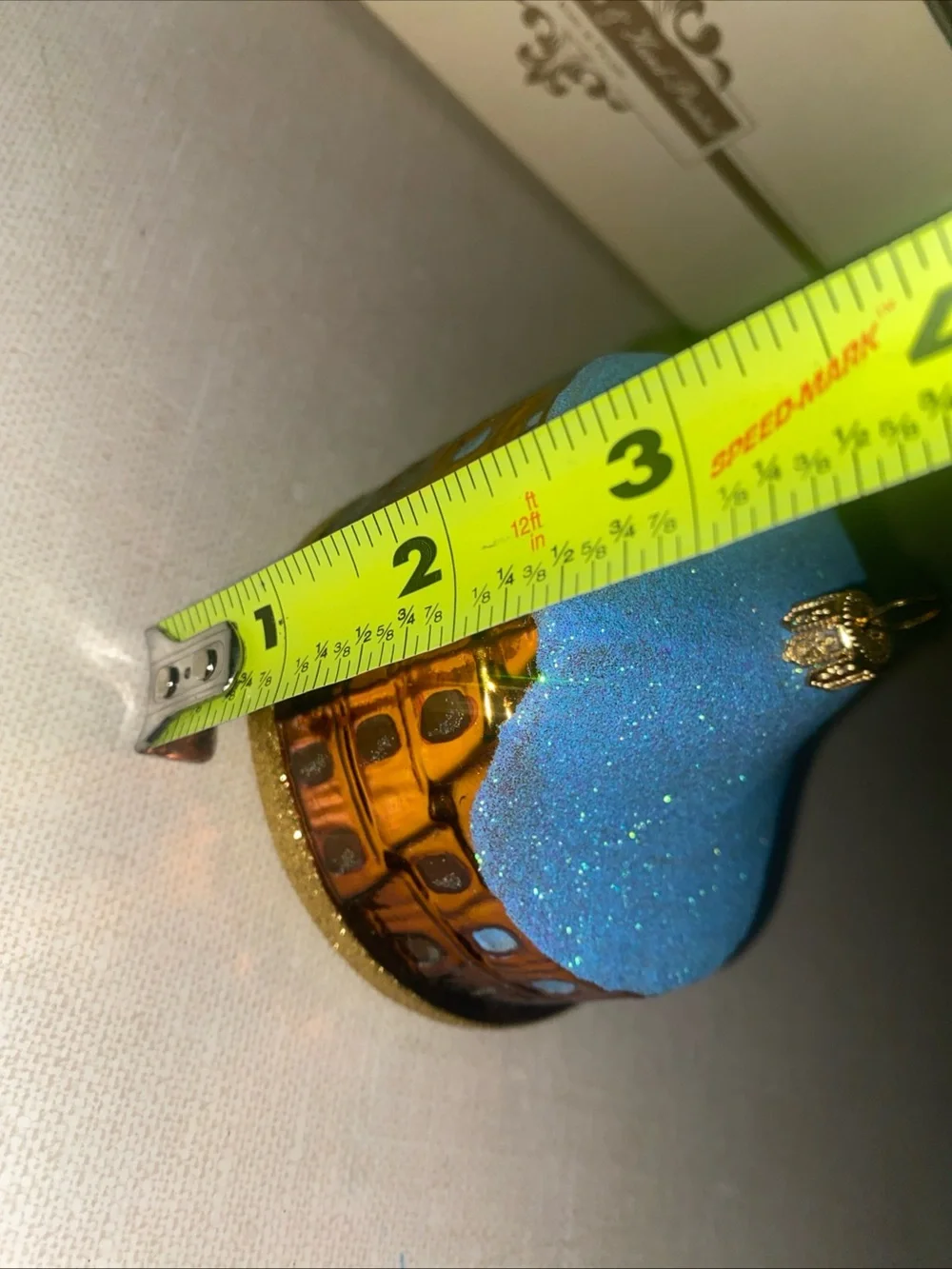 Rome Colosseum Glass Mouth Blown Hand Painted Christmas Ornament Made In Poland